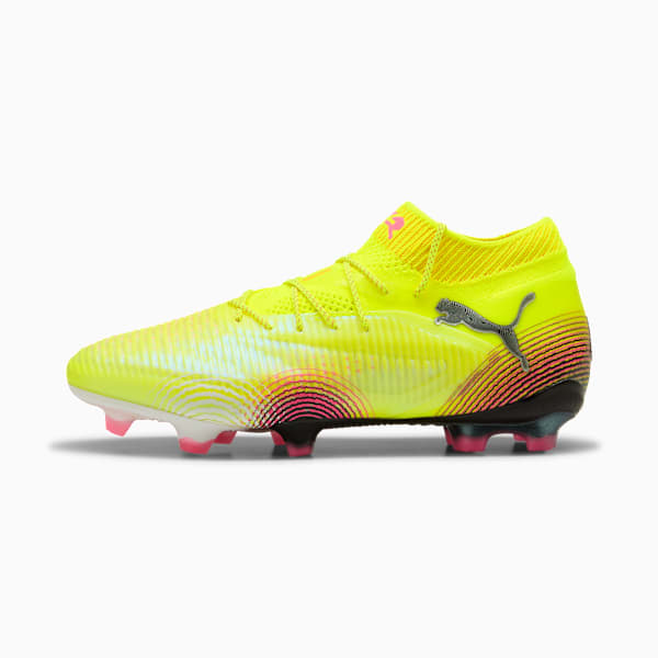 Chaussures de soccer à crampons pour terrain ferme FUTURE 8 ULTIMATE Homme, Yellow Alert-PUMA Black-Sun Struck, extralarge